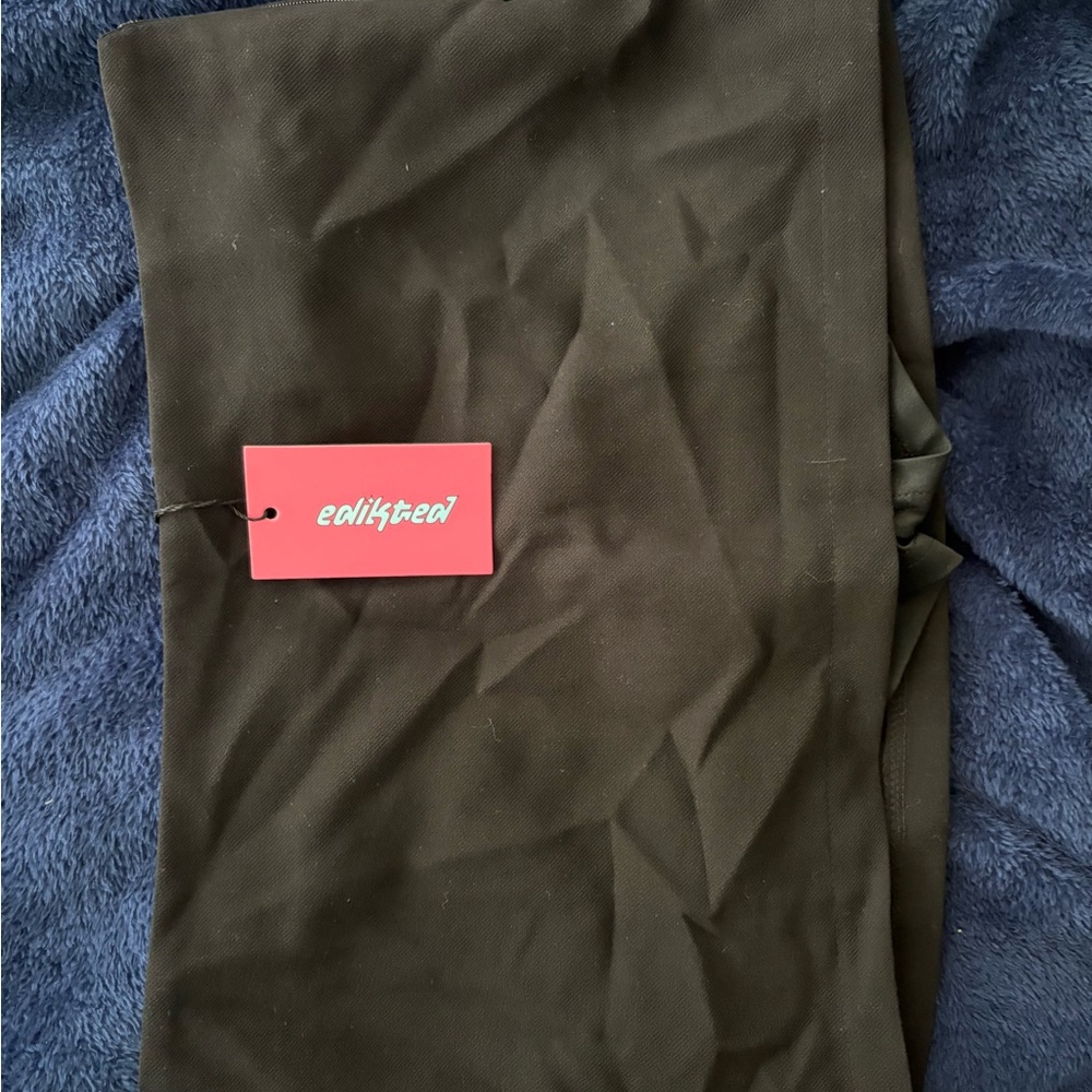 Black mini ediked skort